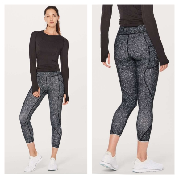 Lululemon Tight Stuff Tight II - Luminesce Splatter White Black. - Picture 1 of 15